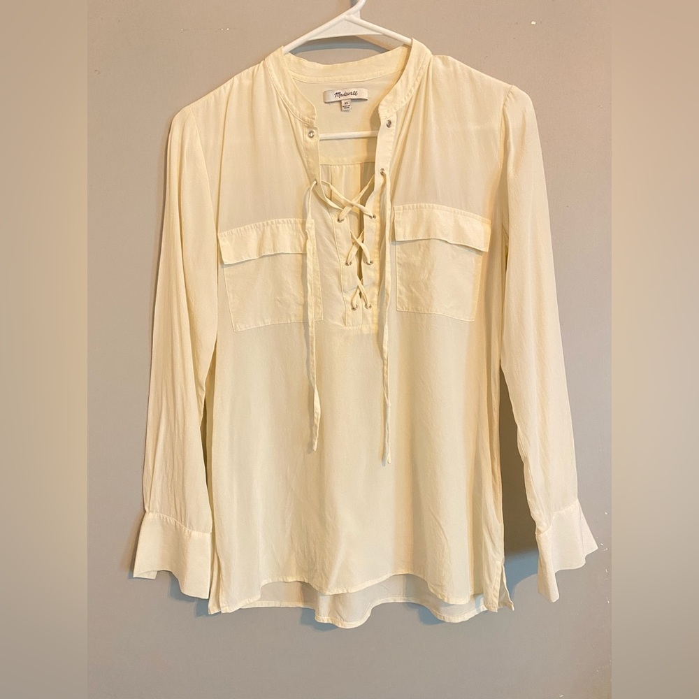 Madewell 100% Silk Long-sleeve